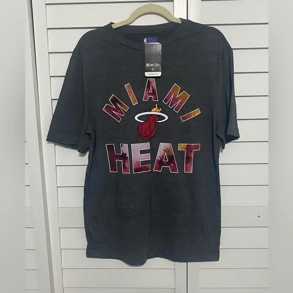 Miami Heat NBA T-Shirt in Dark Gray